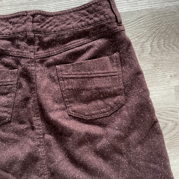 Woolrich Womens Skirt Sz 4 Brown Textured Wool Short Bottoms - Picture 8 of 11